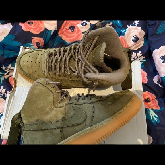 Army green high top Air Forces - Picture 4 of 6